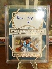 2020-21 National Treasures Apprentice Ink 23/25 Vernon Carey Jr Rookie Auto RC