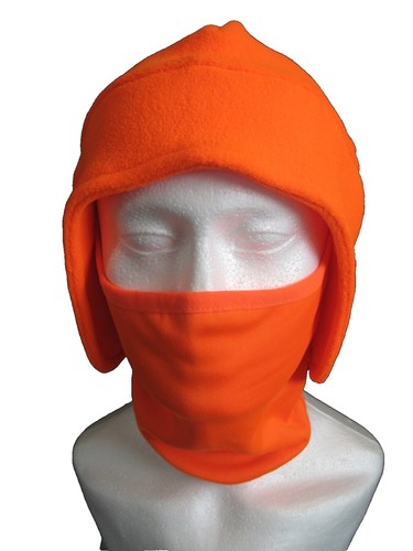 Vintage Headsokz Polartec Fleece Hood Balaclava Green Made USA
