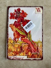 8  X12  Aluminum Sign  Wallflower  Flower Fairy, Garden Decor, Fairy Garden, W