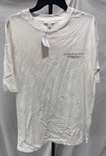 Topshop graphic painted tulip oversized tee in white- Size 0-2 (XS)