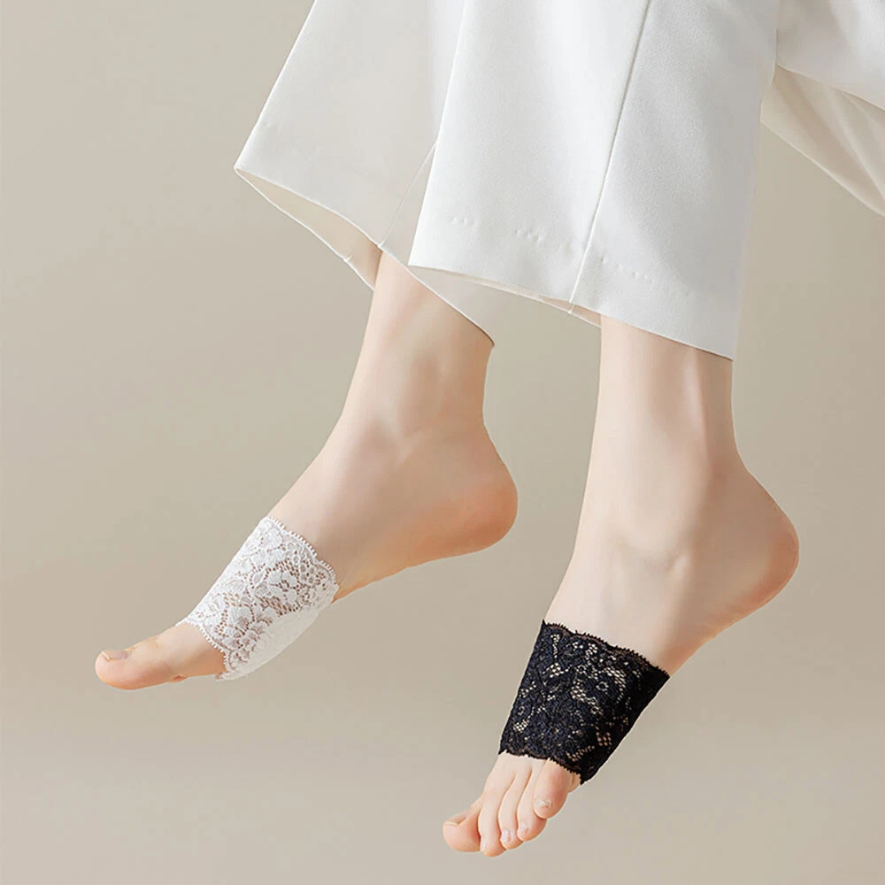 Half Socks Invisible Socks Forefoot Pads Lace Socks Boat Socks Non Slip Casual