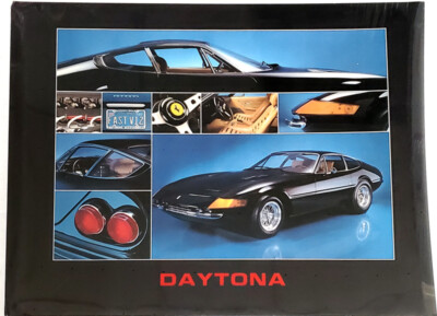 FERRARI 365 DAYTONA (c.1969) Classic Sports Car 23x29 1984 Wall POSTER