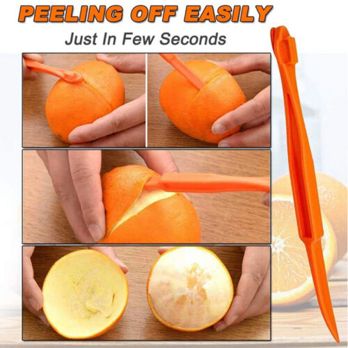 Orange Peeler Plastic Citrus Remover Lemon Peeling Cutter Slicer Fruit Gadgets - Picture 1 of 14
