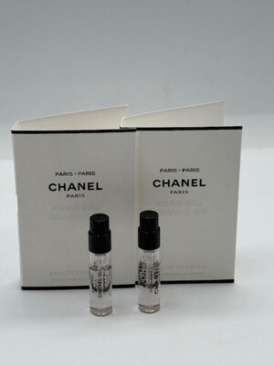 Chanel Paris Paris Eau de Toilette Sample Spray .05oz / 1.5ml Lot 2Pcs