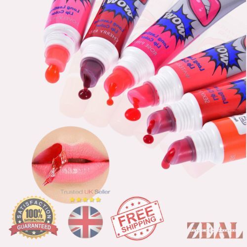 6Colors Waterproof Lipstick Peel Off Tint Long Lasting Lip Gloss Makeup tattoo - Picture 1 of 9