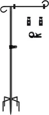 50-inch Outdoor Garden Flag Stand, Extra Tall Yard Flag Holder for Outside 12...