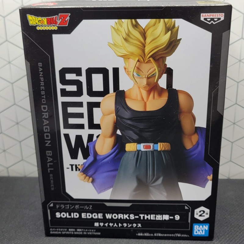 Dragon Ball Z Super Saiyan Future Trunks Solid Edge Works Banpresto Figure New
