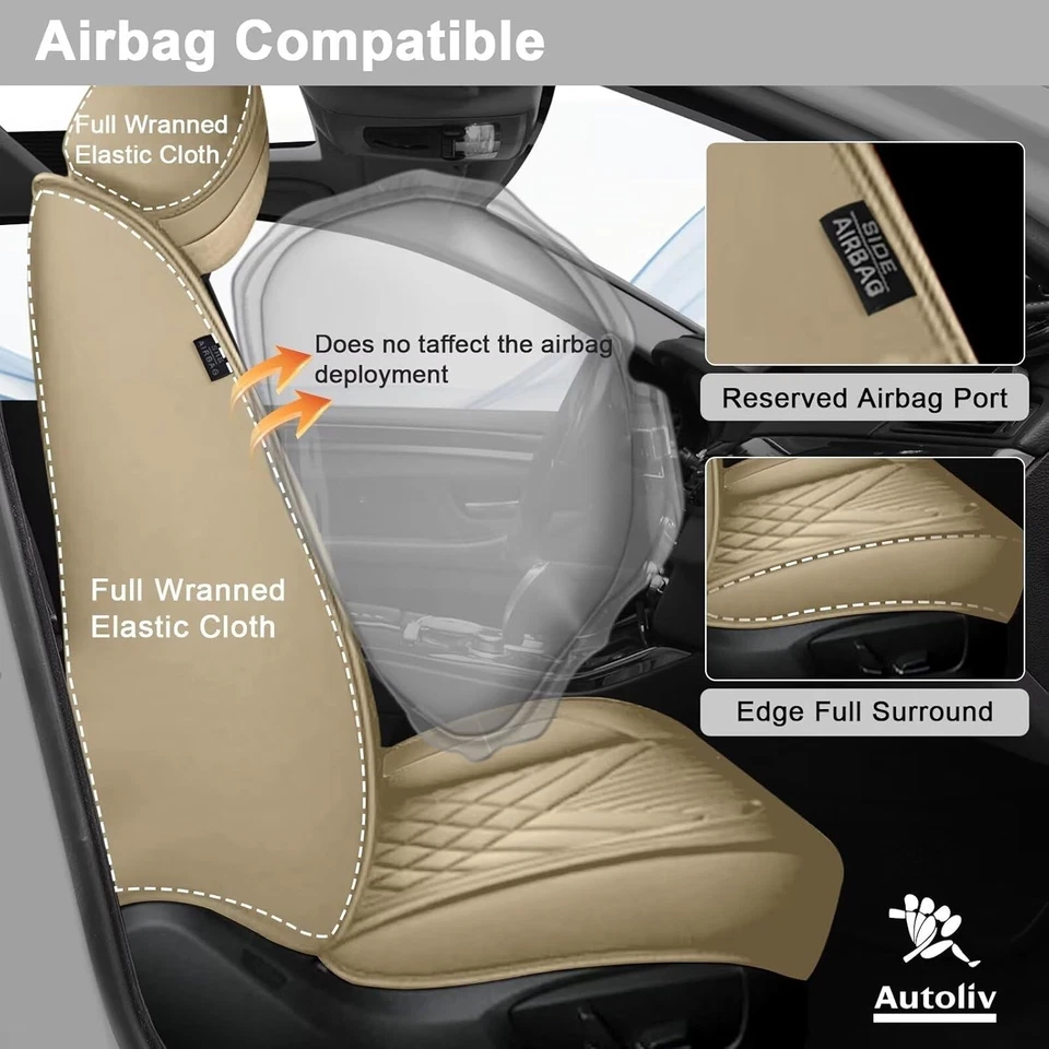 Front&Rear 5-Seat Covers PU Leather Full Set For Cadillac STS 2005-2011 Foto 4 de 4