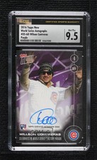 2016 Topps Now Purple 23/25 Willson Contreras #OS-6D CSG 9.5 Mint Plus Auto 1gh7