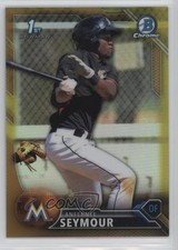 2016 Bowman Chrome Prospects Gold Refractor 29/50 Anfernee Seymour #BCP21 fm0
