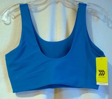 All In Motion Sports Bra Size Large 36D, 38C, 38D Medium Support Teal Blue