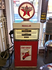 Original 1958 Fully Restored Texaco Tokheim Model 452 Interceptor Gas Pump
