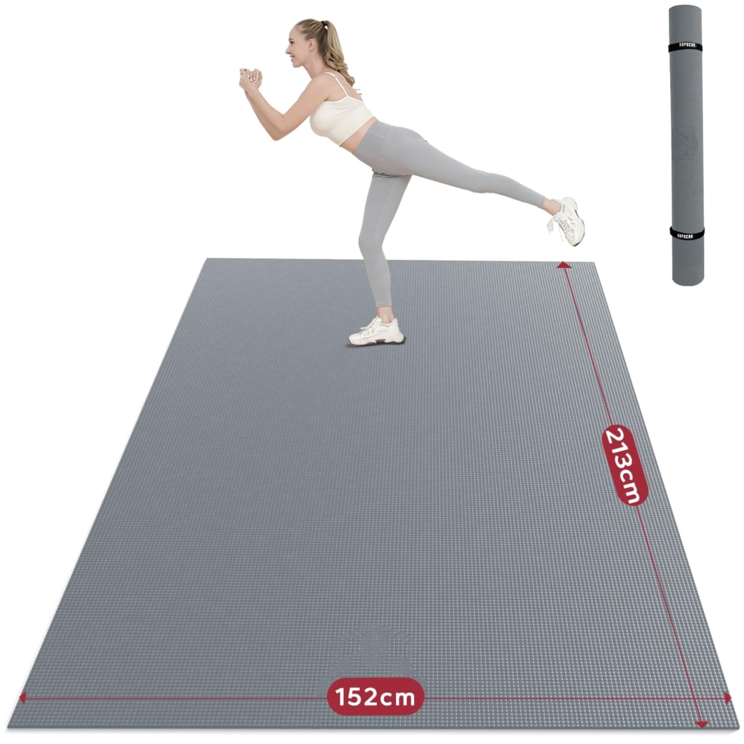 Yogamatte XXL Sportmatte Fitnessmatte Rutschfest Gymnastikmatte Extra Groß
