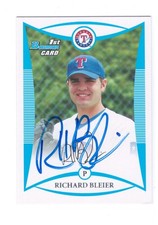 2008 Bowman 1st Richard Bleier Auto Rookie Rangers FREE SHIPPING!!
