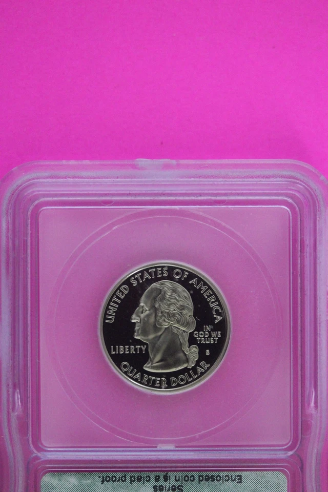 2001 S Proof Rhode Island Clad State Quarter Artist Signature ICG Certified 167 - Image 2 of 3