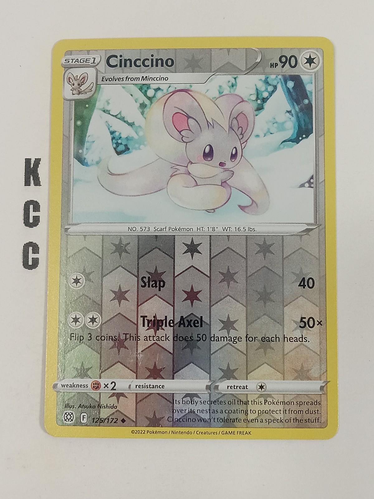 Cinccino 125/172 Brilliant Stars Reverse Holo Pokemon TCG