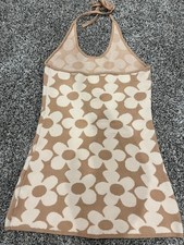 Floral Knit Halter Dress