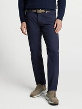 PETER MILLAR Crown Crafted Delvin Twill Five-Pocket Pant Pants NAVy Sz 36 245