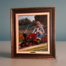 Disney Mickey Mouse Train Framed Print “All Aboard” 45/95 Very Rare