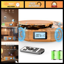 Portable CD Player Bluetooth Speaker Combo, Rechargeable Boombox for Music Lover