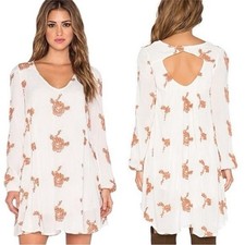 FREE PEOPLE Emma Dress Small Floral Boho Western