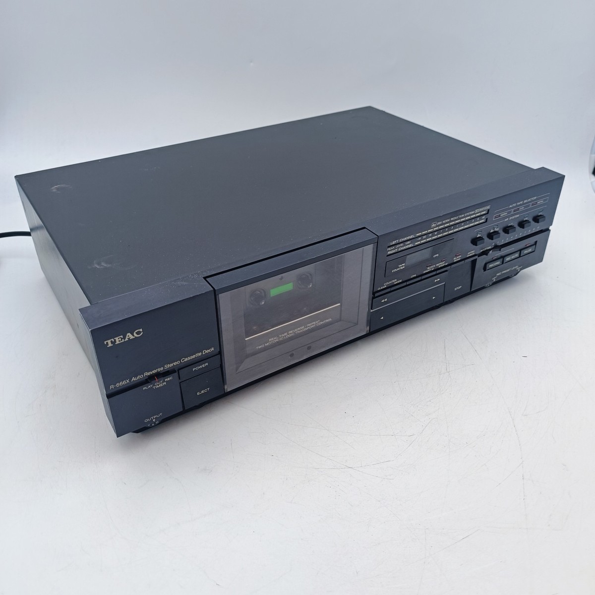 Teac R-666X Auto Reverse Stereo Cassette Recorder Deck 26w 50hz