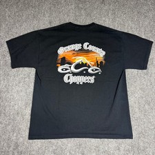 Orange County Choppers Mens XL Black Graphic T Shirt New York Biker Tee