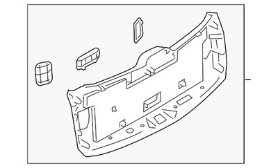 Genuine Nissan Lower Gate Trim 90900-6JL5B