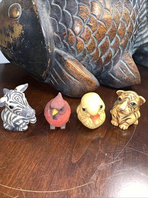 Harmony Kingdom Pot Bellys  ~ Set of 4 Animal Trinkets