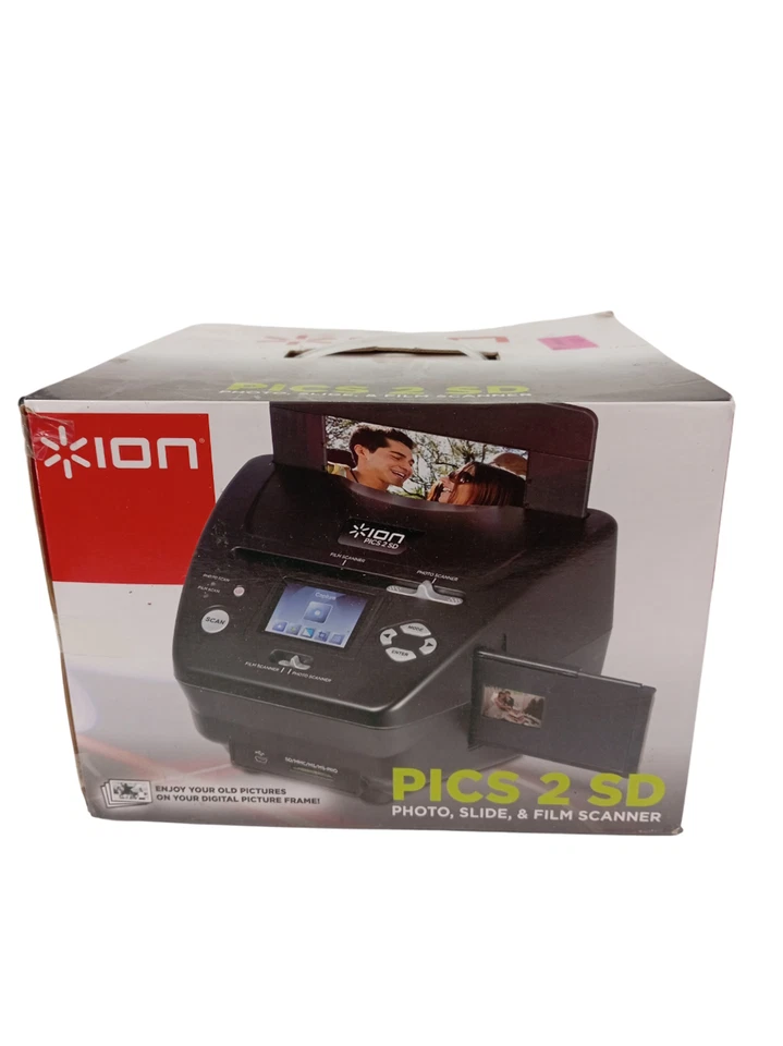 ION Pics 2 SD Foto Dia und Film Scanner mit Zubehörpaket Originalverpackt Neu