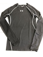 Under Armour HeatGear Shirt Mens Medium Black Long Sleeve Compression Base Layer