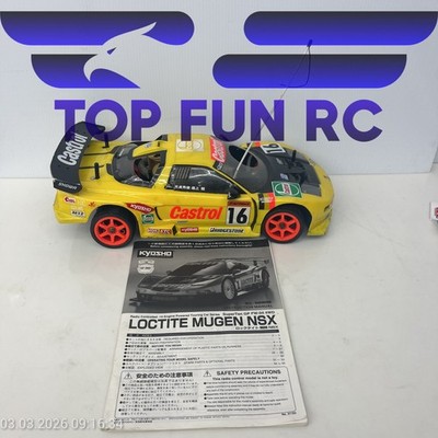KYOSHO LOCTITE MUGEN NSX SUPERTEN GP FW-04 4WD .16 ENGINE POWERED TOURING RC CAR