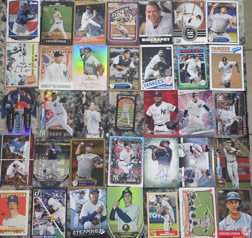 Mlb New York Yankees Card Lot W Inserts, Mini, Relic, Serial Numbered, Rookies