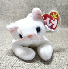 TY Original Beanie Babies Collection "Flip" the White Cat 1993  Style #4012