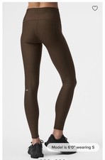 Alo Yoga 7/8 High-Waist High-Compression Airlift Leggings In Espresso -W Size M
