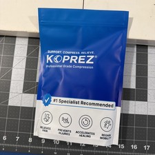 Koprez Foot Ankle Sleeve Compression Sleeve Support Black X-Large - NEW / Sealed