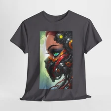 Futuristic Cyberpunk Tee, Unisex Heavy Cotton Shirt, Graphic T-Shirt, [...]