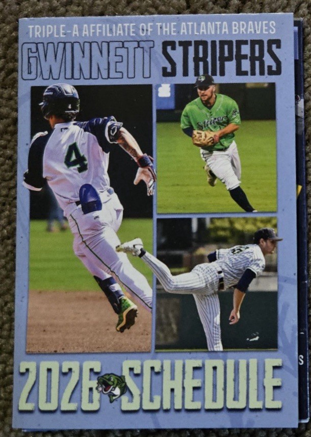 2026 GWINNETT STRIPERS Schedule ⚾️ Minor Baseball Sked COOL‼️ Not 2025