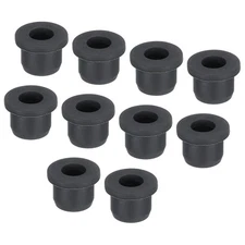 12Pcs T Type Rubber Grommet Mount Dia 13mm ID 8mm Seal Protection Flexible Black