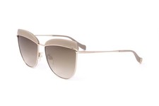 Ana Hickmann Sunglasses AH3190 D02S BEIGE/GOLD 59/16/145 Women