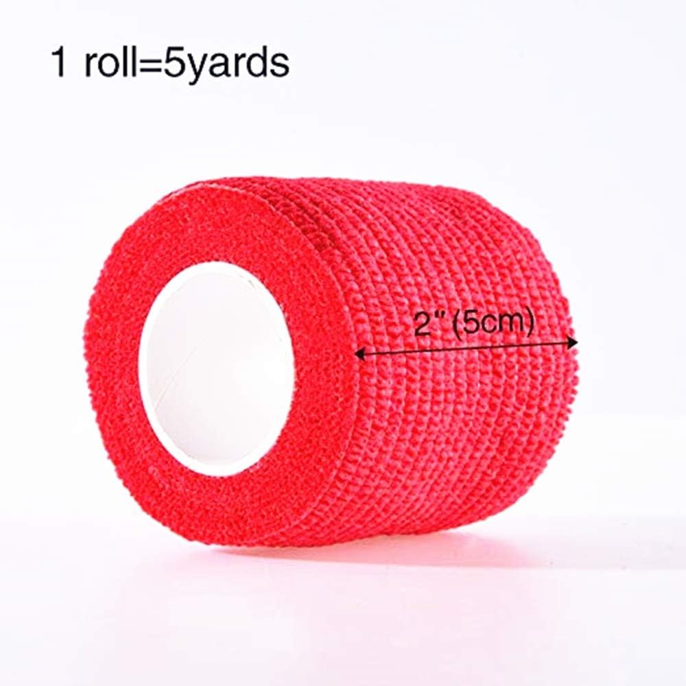 Versatile Self-Adhesive Elastic Bandage Wrap - 12 Assorted Colors, 2x5 Yards