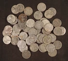 50 - 1943 P Lincoln Steel Wheat Cents - VF-AU Condition Roll - Nice Appearances