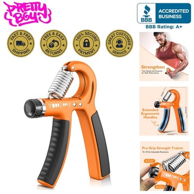 Ergonomic Forearm Strengthener with 10-132 lbs Resistance for Fitness & Therapy