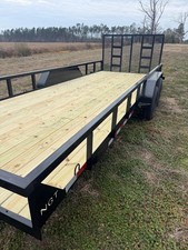 utility trailer 7x20 heavy built with channel frame