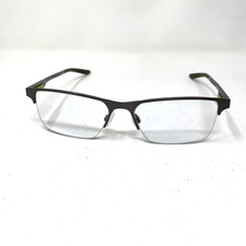 NIKE EYEWEAR 8045 076 57-17-140 GUNMETAL GREEN FLEX HINGE EYEGLASSES 297A