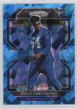 2021 Panini Prizm Rookie Blue Ice Prizm 98/99 Dayo Odeyingbo #387 rf2