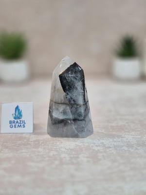 Point Blue Tara Mosaik Calcit Turm Sammlung Kristall Brasilien Deko Reiki 