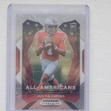 Panini 2021 Prizm Draft Picks All-American Justin Fields Rookie #192 Ohio St