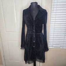 Free People RARE Victorian Style Corduroy Dress | Black | XS