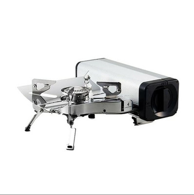 Iwatani FW-FS01-SL FORE WINDS Faltbarer Campingkocher Silber Tragbarer...